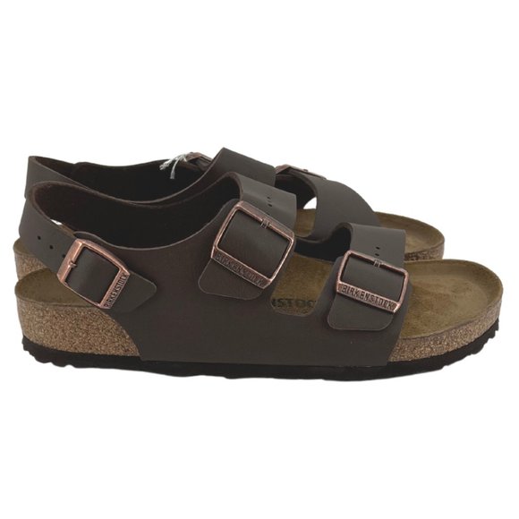 Birkenstock Women's Milano Sandals | Dark Brown | Various Sizes - Picture 3 of 6